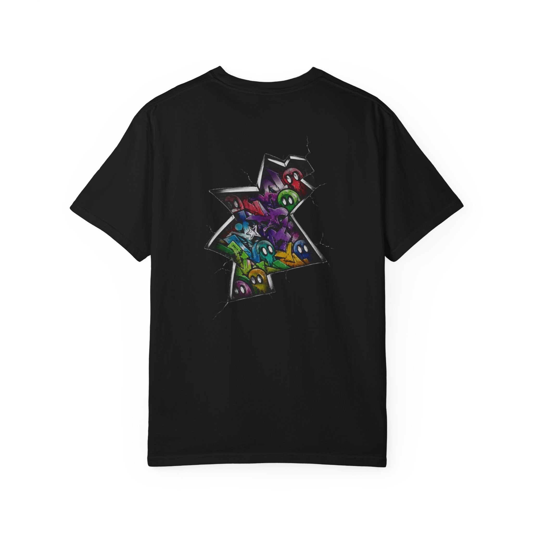 Graffiti Star T-Shirt — Colorful Street Art Crew Tee
